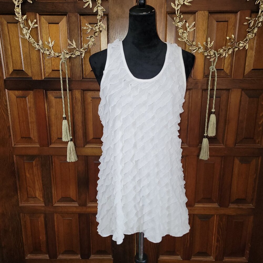Large, White, Janeric Tank Top